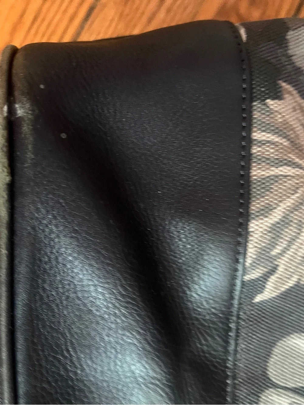 Coach leather and canvas tote